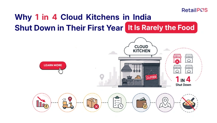 Why 1 in 4 Cloud Kitchens in India Shut Down in Their First Year and It Is Rarely the Food